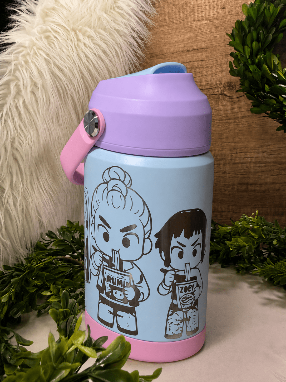 12oz Kids KPOP Demon Hunter - Beam The Vibe 12oz Kids KPOP Demon Hunter in with laser engraved design