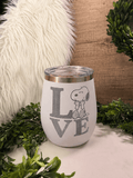 12oz Snoopy Love - Beam The Vibe 12oz Snoopy Love in with laser engraved design