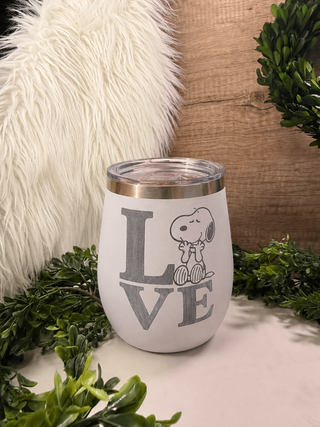 12oz Snoopy Love - Beam The Vibe 12oz Snoopy Love in with laser engraved design