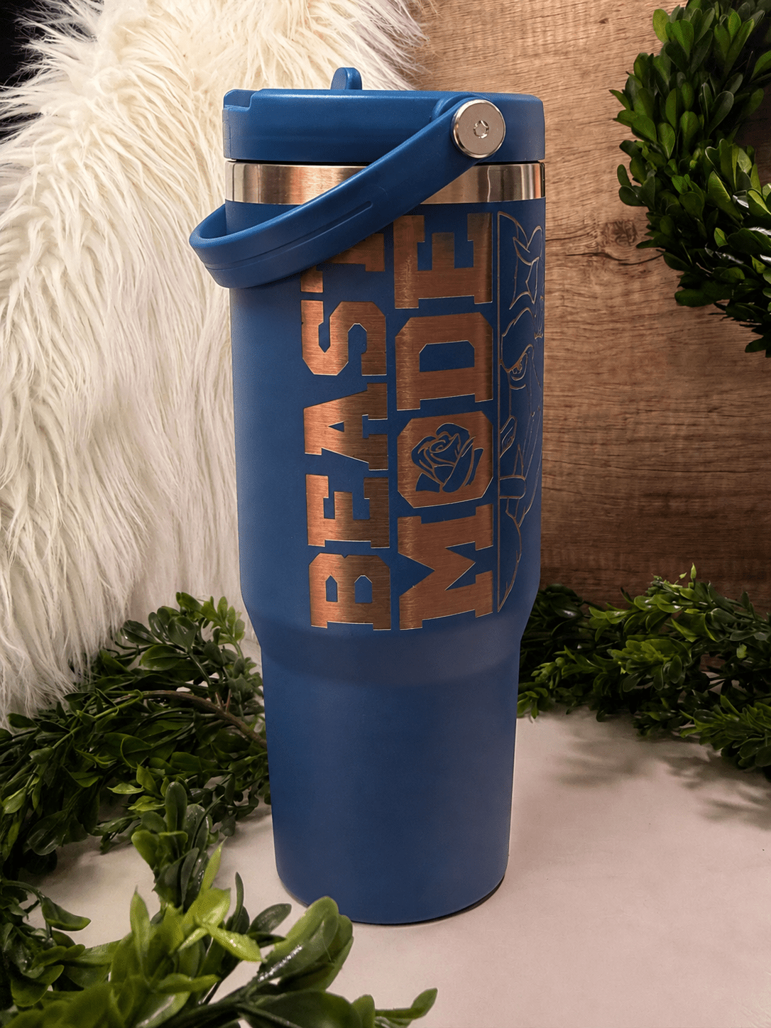 30oz Beast Mode - Beam The Vibe 30oz Beast Mode in with laser engraved design