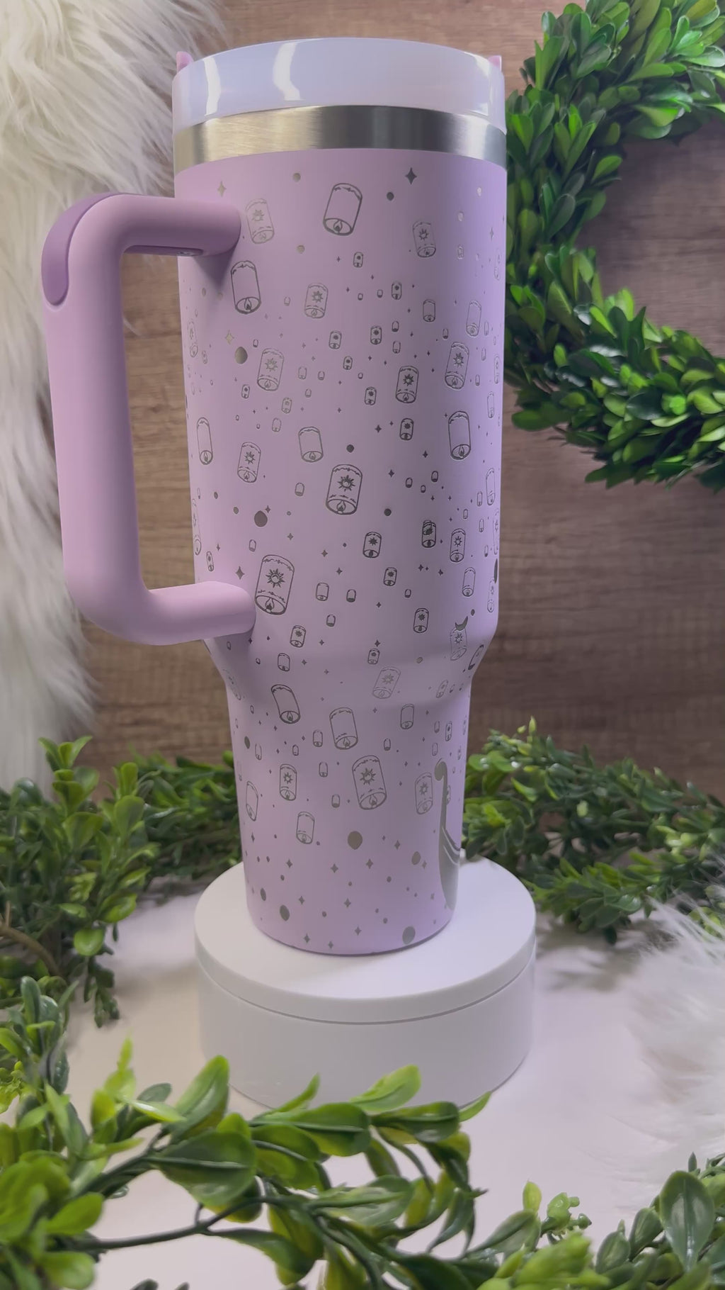 40oz Tumbler - Tangled Lanterns