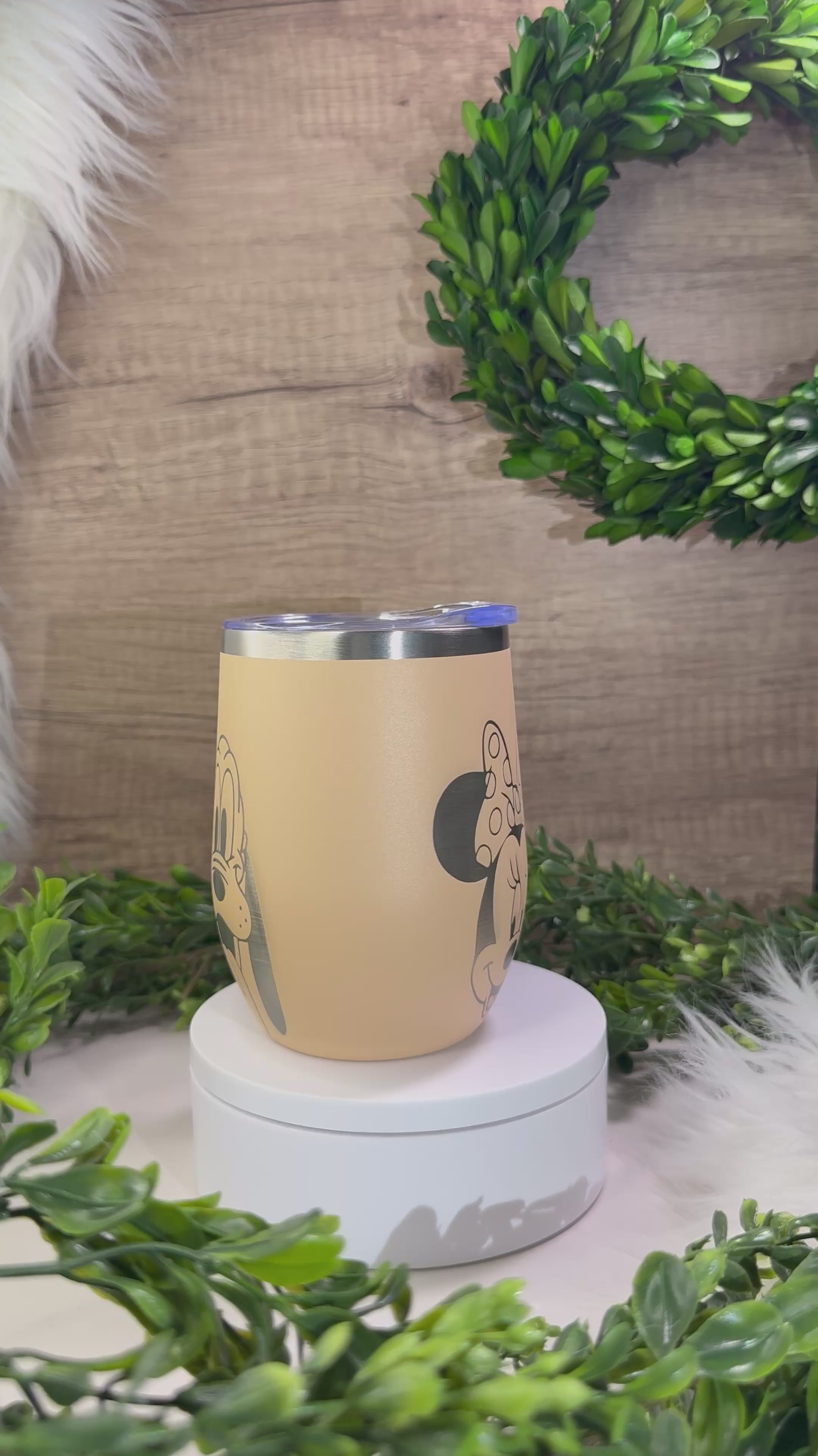 12oz Wine Tumbler - Mickey & Friends